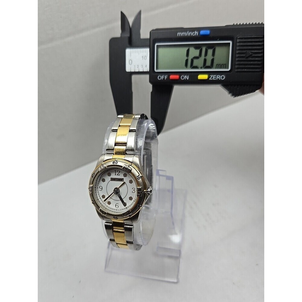 Craftsman By Relic Womens Two Tone Quartz Stainless Watch Wrench Hand White Dial - Picture 6 of 11